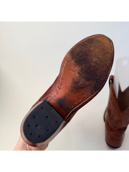 Boulet Western Boots Made in Canada Brown Leather Roper Round Toe Men’s Size 10 main image 10